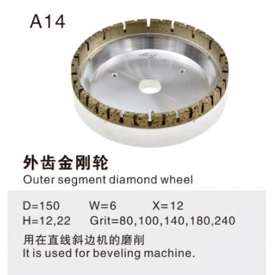 External gear diamond wheel