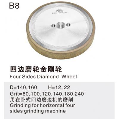 Four sided grinding wheel diamond wheel