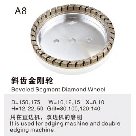 Helical gear diamond wheel