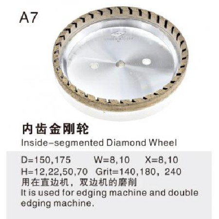 Internal gear diamond wheel