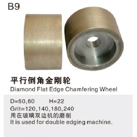 Parallel chamfer diamond wheel